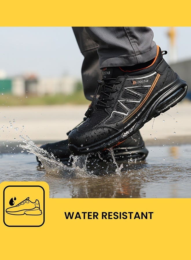 D.D.Star Steel Toe Shoes for Men Lightweight Safety Shoes Comfortable Puncture Proof Slip On Indestructible Work Shoes and Fashion Sneakers. - Image 3